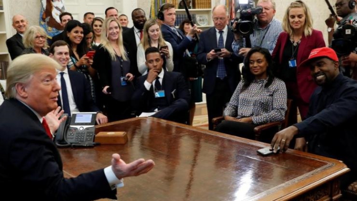 Kanye West, Donald Trump'a rakip oldu