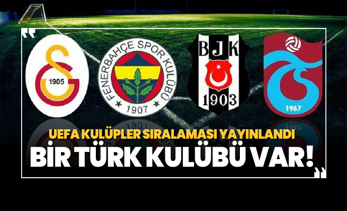 UEFA kulüpler sıralaması yayınlandı 'Bir Türk kulübü var!'