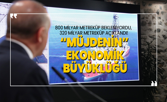 800 milyar metreküp bekleniyordu,  320 milyar metreküp açıklandı! “Müjdenin”  ekonomik  büyüklüğü