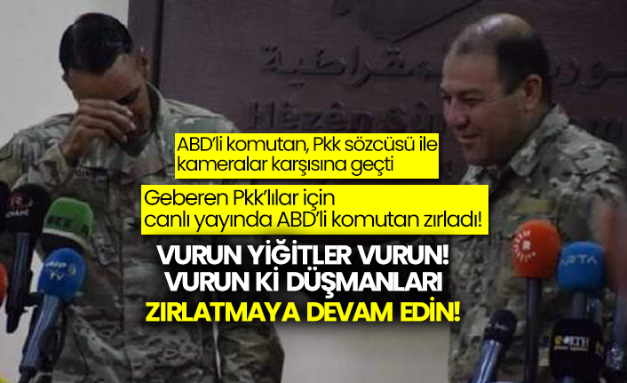 ABD'li komutan canlı yayında Pkk'lılar için ağladı