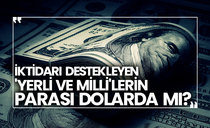İktidarı destekleyen 'yerli ve milli'lerin parası dolarda mı?