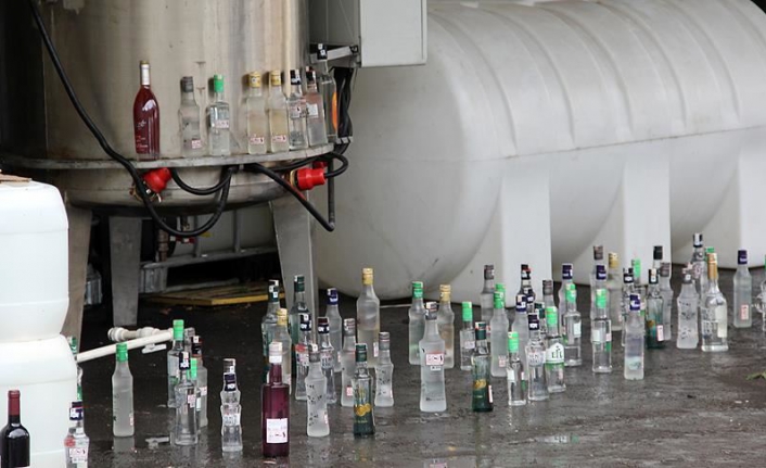 160 litre sahte içkiyle yakalandı, sadece akrabalarına verdiğini söyledi