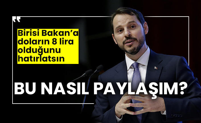 Bu nasıl paylaşım? Birisi Bakan’a doların 8 lira olduğunu hatırlatsın