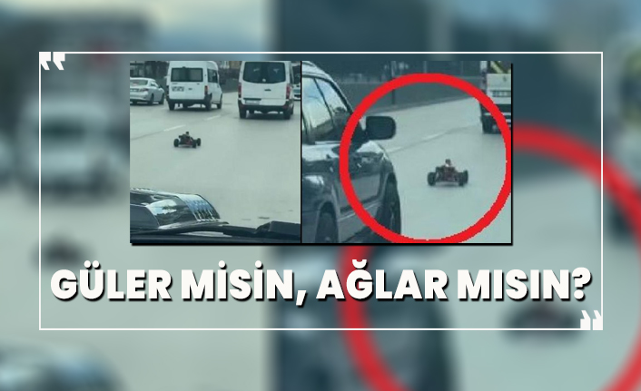 Oyuncak arabayla trafiğe çıktı, ehliyetine el konuldu