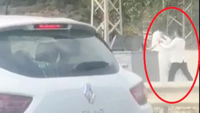 Damat, yol kenarında tekme tokat gelini dövdü! Bu görüntüler Türkiye'den