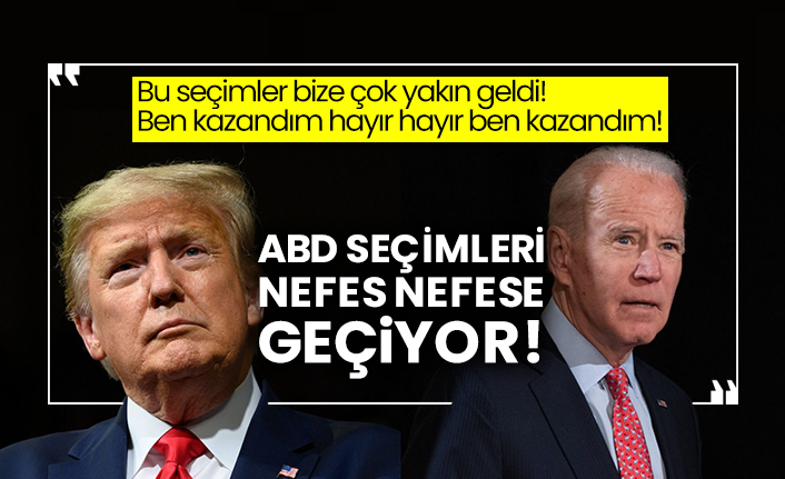 Bu seçimler bize çok yakın geldi! Ben kazandım hayır hayır ben kazandım! ABD seçimleri nefes nefese geçiyor!