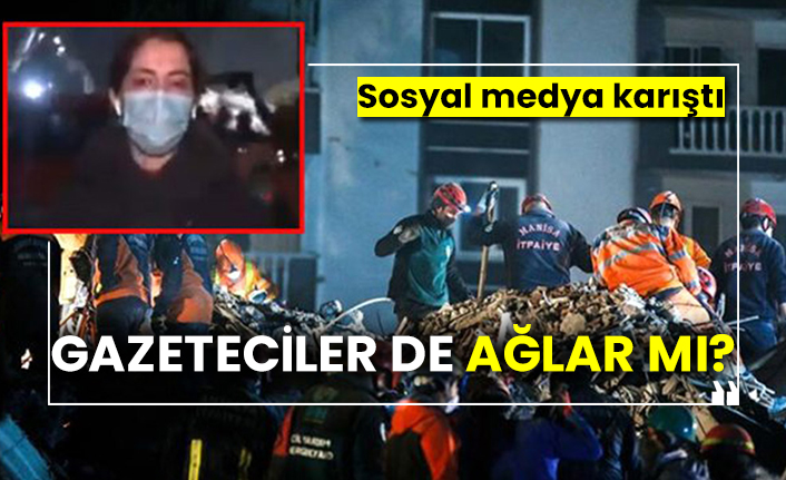 Gazeteciler de ağlar mı? Sosyal medya karıştı