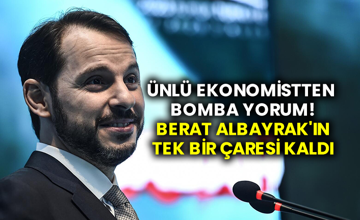 Ünlü ekonomistten bomba yorum! Berat Albayrak'ın tek bir çaresi kaldı