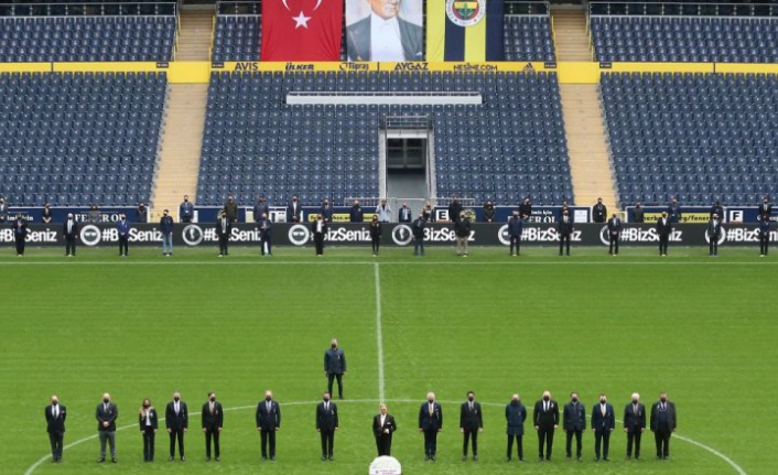 Fenerbahçe Ülker Stadyumu'nda dikkat çeken 10 Kasım görüntüleri