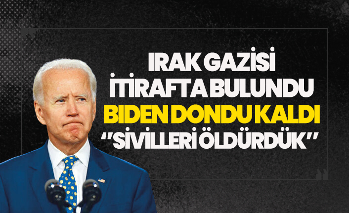 Irak gazisi ABD'li asker itiraf etti, Biden dondu kaldı!