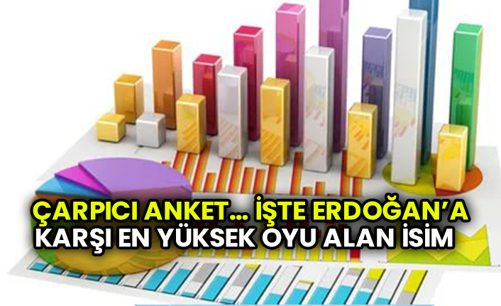 Çarpıcı anket… İşte Erdoğan’a karşı en yüksek oyu alan isim