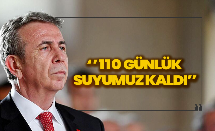 Ankara'da su sorunu çok ciddi! Mansur Yavaş gün verdi