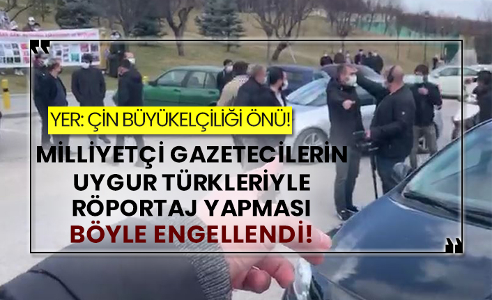 Milliyetçi gazetecilerin Uygur Türkleriyle röportajı böyle engelledi!