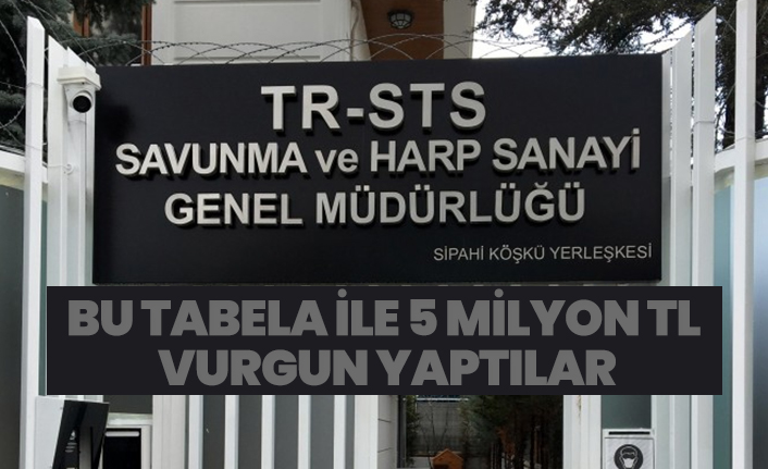 Sahte şirketle  5 milyon TL vurgun yaptılar