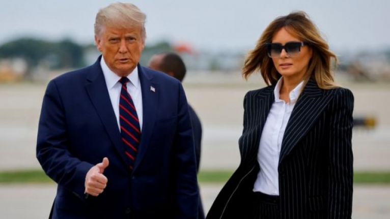 Dünya bu görüntüyü konuşuyor! Melania Trump ortaya çıktı!