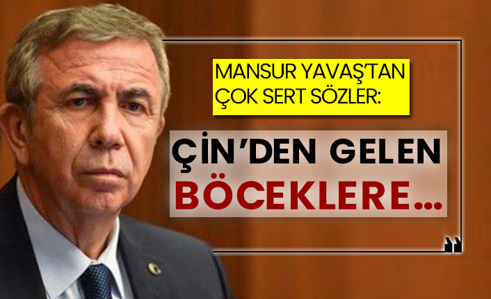 Mansur Yavaş’tan çok sert sözler: Çin’den gelen böceklere…