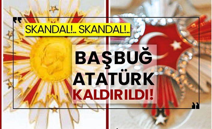 Skandal!.. Skandal!..  Başbuğ Atatürk kaldırıldı!
