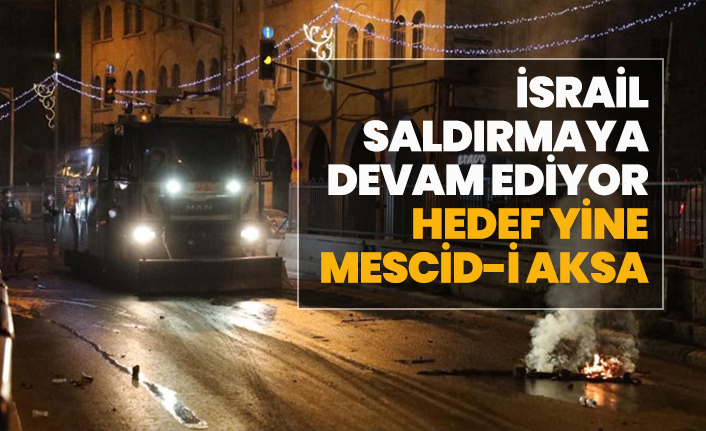İsrail Saldırmaya devam ediyor! Hedef yine Mescid-i Aksa