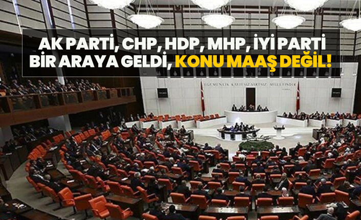 AK Parti, CHP, HDP, MHP, İYİ Parti bir araya geldi "Konu maaş değil!"