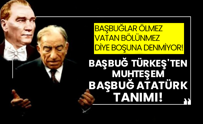 Başbuğlar ölmez vatan bölünmez diye boşuna denmiyor!  Başbuğ Türkeş'ten muhteşem Başbuğ Atatürk tanımı!