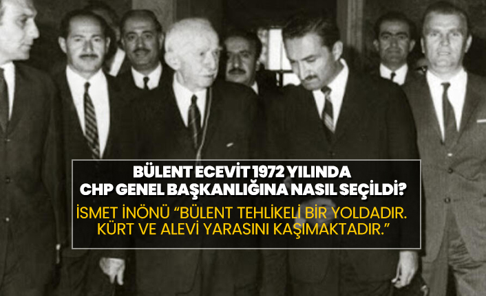 Bülent Ecevit 1972 yılında  CHP genel başkanlığına nasıl seçildi?