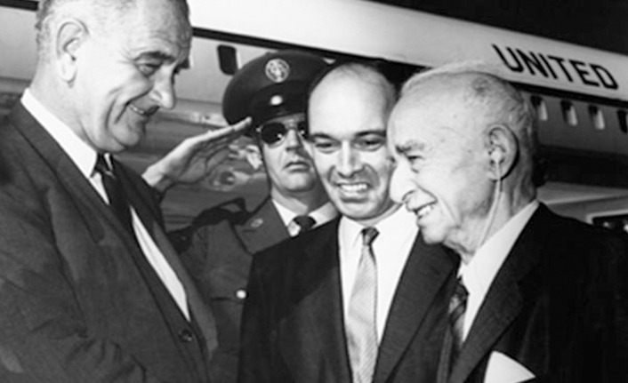 ABD Başkan Yardımcısı ve Başkanı Lyndon B. Johnson ve İnönü