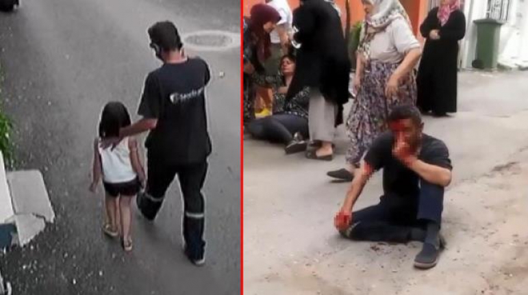 Bursa'daki adam, mahalleli tarafından tekme tokat dövüldü