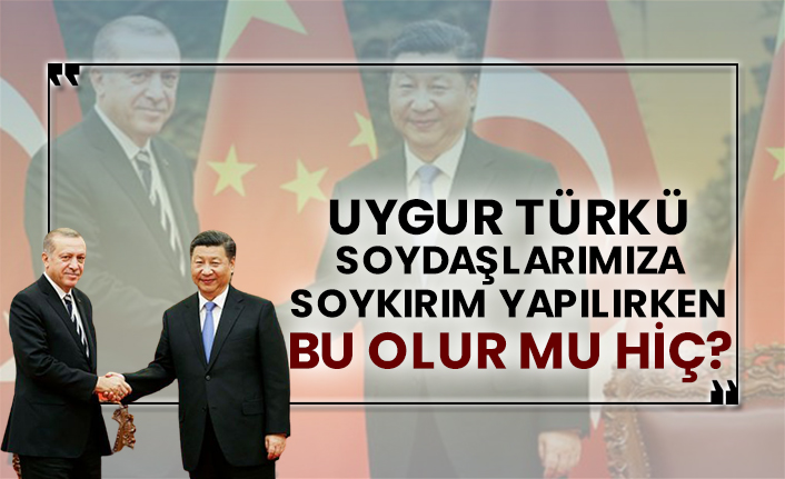 Uygur Türkü soydaşlarımıza soykırım yapılırken bu olur mu hiç?