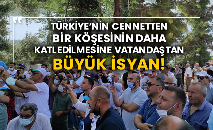 Türkiye’nin cennetten bir köşesinin daha katledilmesine vatandaştan büyük isyan!