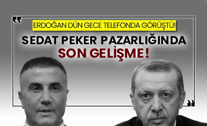 Erdoğan dün gece telefonda görüştü! Sedat Peker pazarlığında son gelişme!