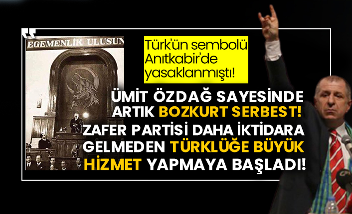 Türk'ün sembolü Anıtkabir'de yasaklanmıştı! Ümit Özdağ sayesinde artık Bozkurt serbest! Zafer Partisi daha iktidara gelmeden Türklüğe büyük hizmet yapmaya başladı!
