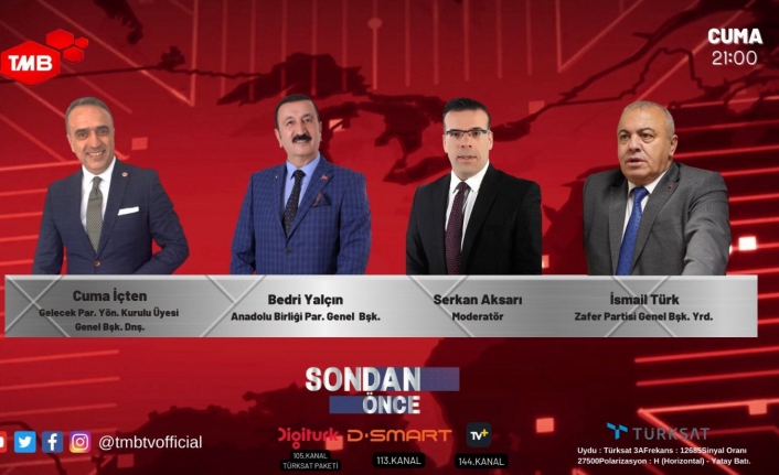 Gelecek Partisi, Anadolu Birliği Partisi ve Zafer Partisi aynı programda