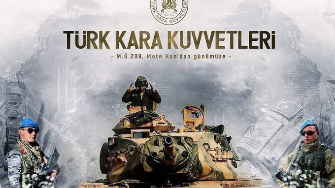 METE HAN'DAN GÜNÜMÜZE TÜRK'ÜN KAHRAMAN ŞANLI ORDUSU KARA KUVVETLERİ'NİN 2230. KURULUŞ YILDÖNÜMÜ KUTLU OLSUN