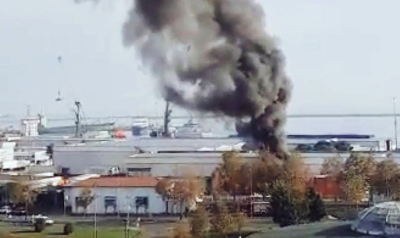 Son dakika! Samsun Limanı'nda korkutan patlama