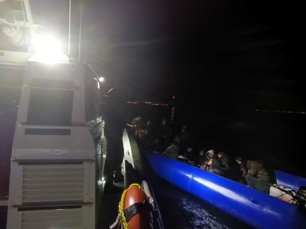 Bodrum açıklarında  32 kaçak göçmen kurtarıldı