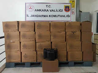 Ankara'da 1500 litre etil alkol ele geçirildi!
