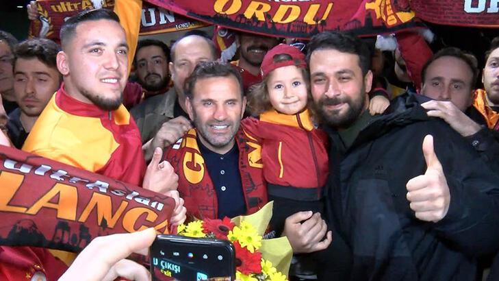 Galatasaray kafilesi Giresun'da coşkuyla karşılandı