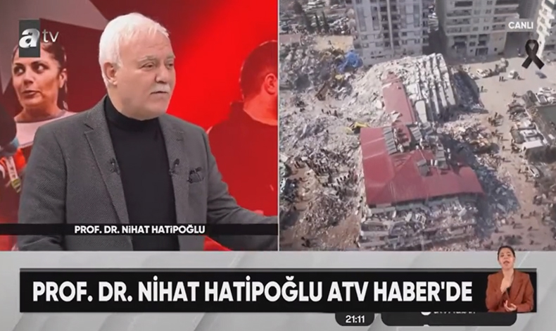 Bozuk saat bile günde iki defa doğruyu gösterir Nihat Hatipoğlu: Deprem kader değildir