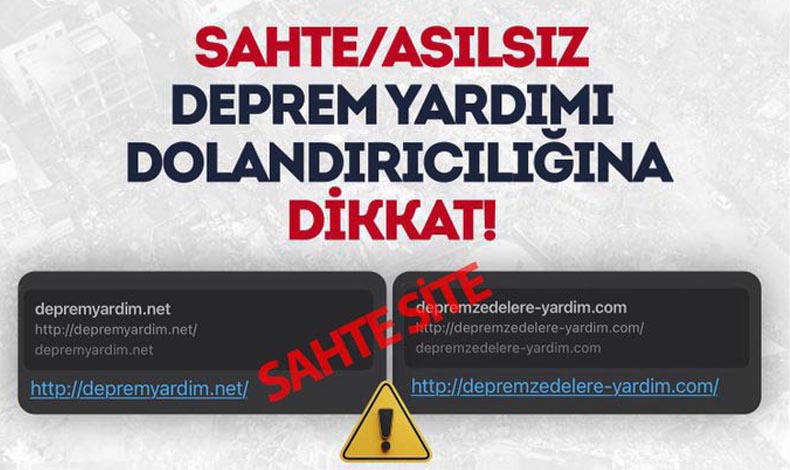 Sahte hesaplarla AFAD'a yardım toplayanlar yakalandı