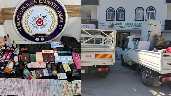 Depremzedelere ait 2 kamyoneti çalan yağmacı yakalandı