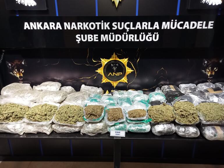 Ankara'da milyonlarca liralık uyuşturucu ele geçirildi