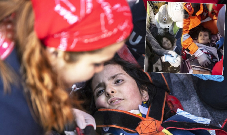 Depremin 228. saatinde anne ile 2 çocuğunun mucize kurtuluşu