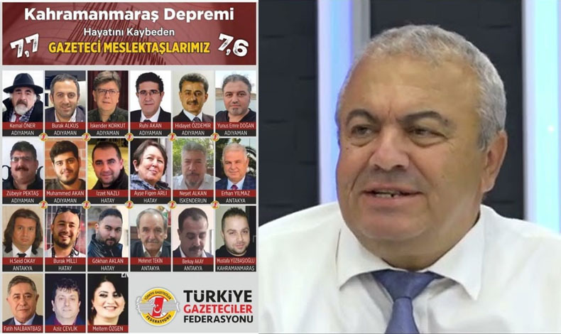 İsmail Türk'ten depremde ölen gazeteciler için taziye mesajı