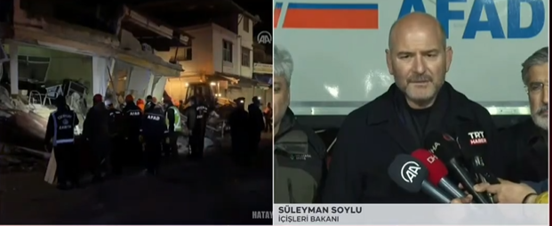 Süleyman Soylu'dan Hatay depremleriyle ilgili açıklama:  3 kişi 231 yaralı