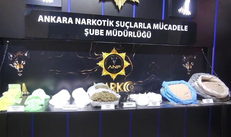 Ankara'da uyuşturucu tacirlerine darbe
