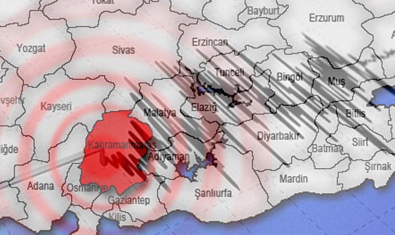 Kahramanmaraş'ta peş peşe iki deprem