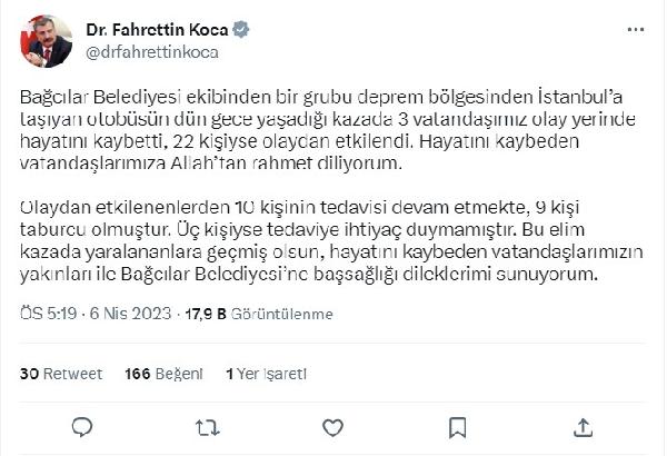 Deprem bölgesinden dönerken kazada yaralanan 19 kişinin tedavisi sürüyor