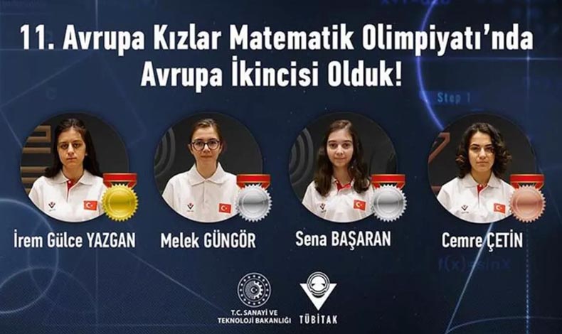Matematik dahileri Avrupa ikincisi oldu