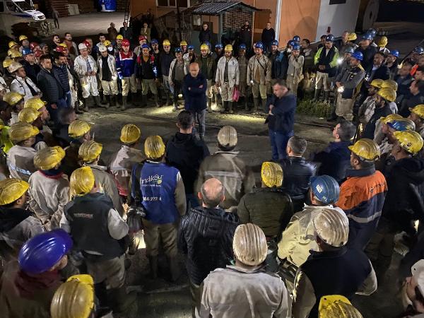 Zonguldak'ta Madenciler  tatbikatı yaptı