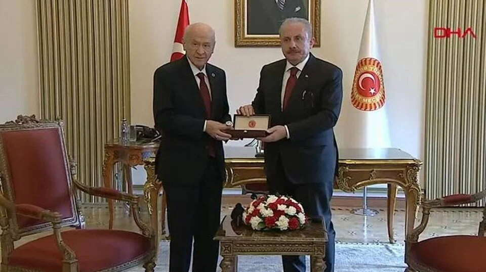 Bahçeli geçici olarak Meclis Başkanlığına seçildi